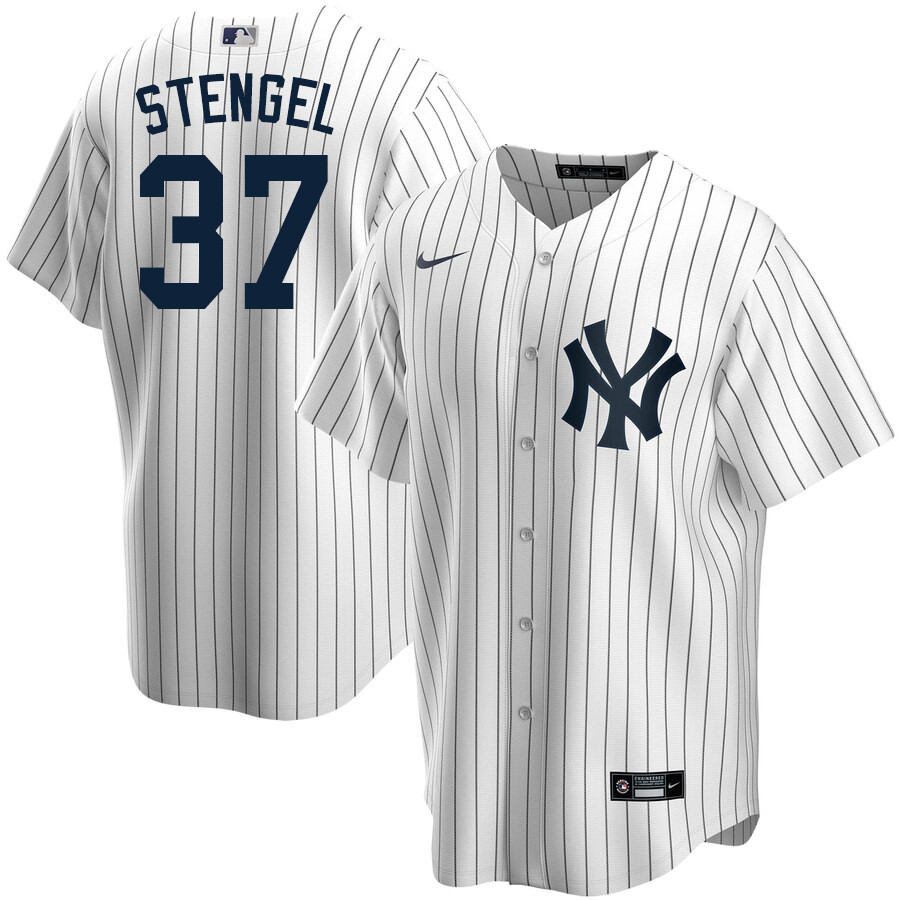 2020 Nike Men #37 Casey Stengel New York Yankees Baseball Jerseys Sale-White